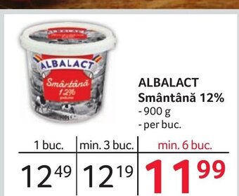 Selgros ALBALACT Smântână 12% Ofertă