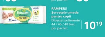Selgros PAMPERS Şerveţele umede pentru copii Ofertă