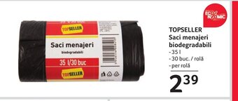 Selgros TOPSELLER Saci menajeri biodegradabili Ofertă