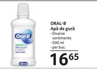 Selgros ORAL-B Apă de gură Ofertă