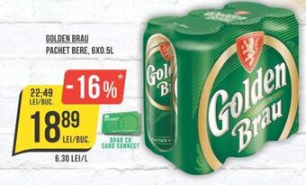 GOLDEN BRAU PACHET BERE, 6X0.5L