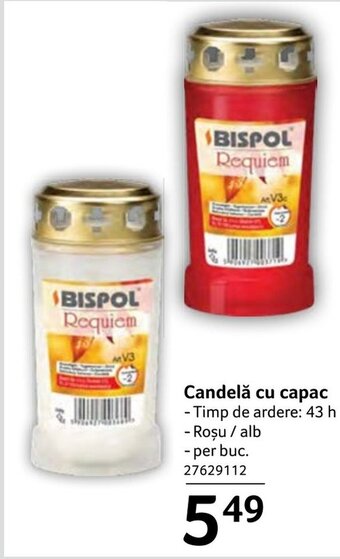 Selgros Candelă cu capac Ofertă