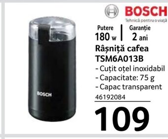 Selgros Râşniţă cafea TSM6A013B Ofertă