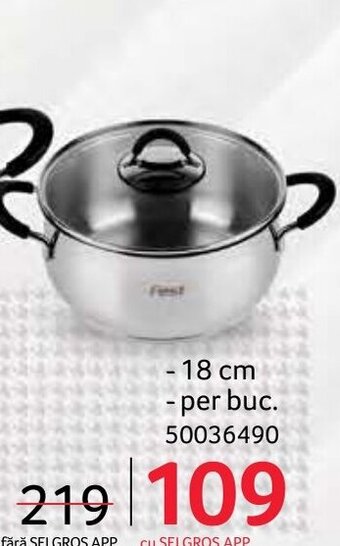 Selgros Semioală cu capac 18 cm Ofertă