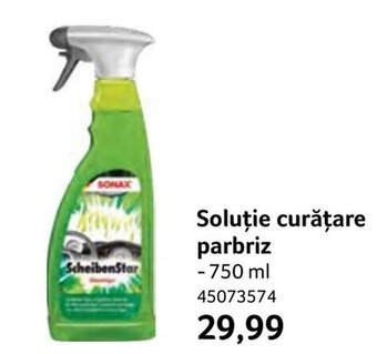 Soluție curățare parbriz