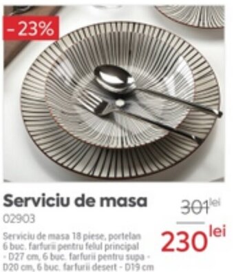 Mobila Videnov Serviciu de masa Ofertă