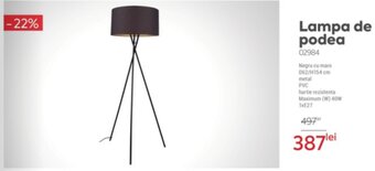 Lampa de podea