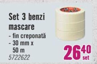 Hornbach Set 3 benzi mascare Ofertă