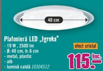 Hornbach Plafonieră LED „Igroka" Ofertă