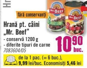 Hornbach Hrană pt. câini „Mr. Beef" Ofertă