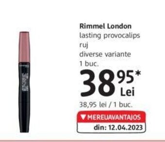 DM Rimmel London lasting provocalips Ofertă