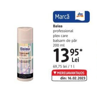 DM Balea professional plex care balsam de păr 200 ml Ofertă