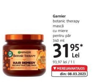 DM Garnier botanic therapy mască cu miere pentru păr 340 ml Ofertă