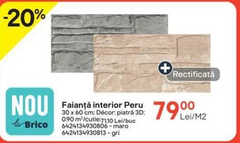 Brico Depôt Faianţă interior Peru Ofertă