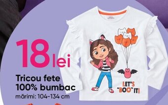 Pepco Tricou fete 100% bumbac Ofertă