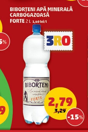 Penny BIBORȚENI APĂ MINERALĂ CARBOGAZOASĂ Ofertă