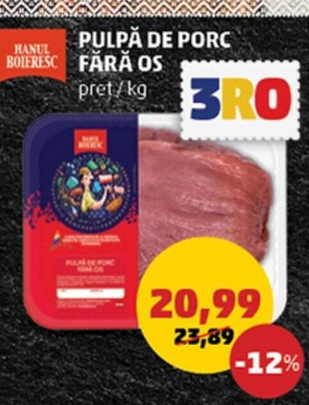 Penny PULPĂ DE PORC Ofertă