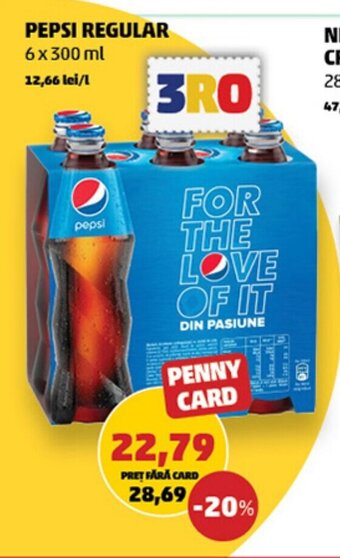 Penny PEPSI REGULAR Ofertă