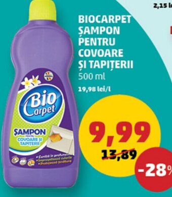 Penny BIOCARPET ŞAMPON PENTRU COVOARE ŞI TAPITERII Ofertă
