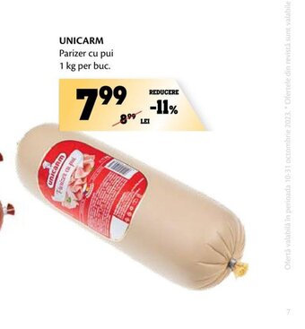 Annabella UNICARM Parizer cu pui 1 kg per buc Ofertă