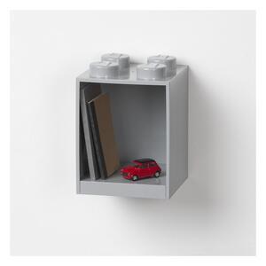 Favi Raft de perete pentru copii lego brick 4, gri Ofertă