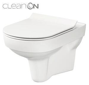 Favi Set vas wc suspendat rimless cu capac soft close si easy off cersanit, city Ofertă