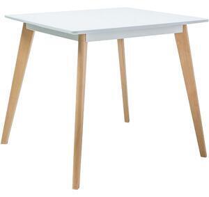 Favi Masa bucatarie 80 cm declan ii, mdf si lemn de fag, 80x80x75 Ofertă