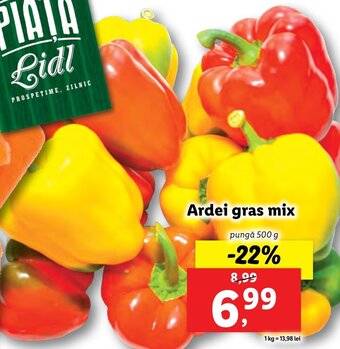 Lidl Ardei gras mix Ofertă