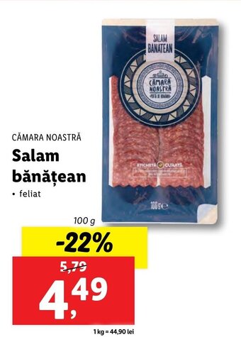 Lidl Salam bănăţean Ofertă