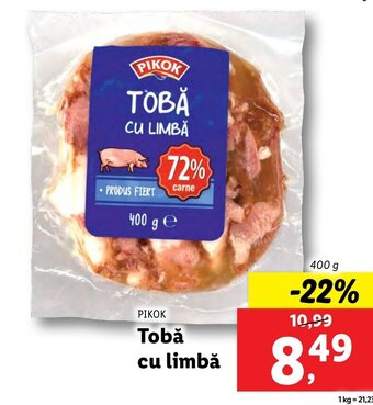 Lidl Tobă cu limbă Ofertă