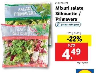 Lidl Mixuri salate Silhouette / Primavera Ofertă
