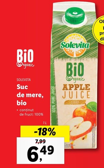 Lidl Suc de mere, bio Ofertă