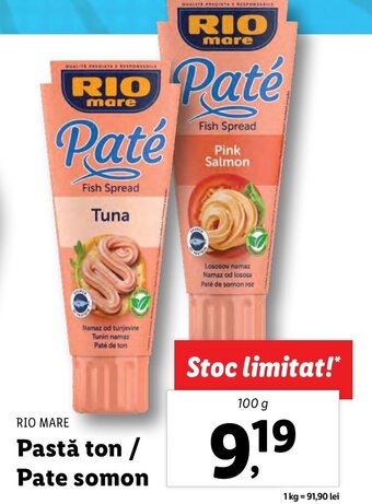 Lidl Pastă ton / Pate somon Ofertă