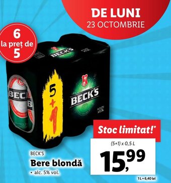 Lidl Bere blondă Ofertă