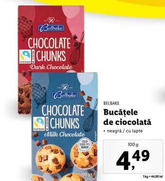 Lidl Bucăţele de ciocolată Ofertă