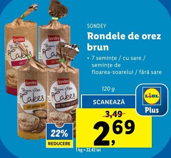 Lidl Rondele de orez brun Ofertă