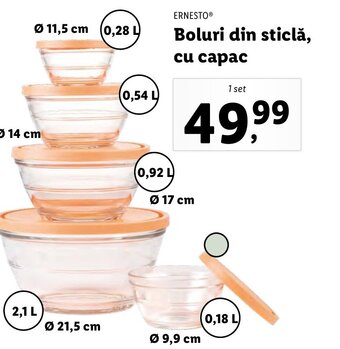 Lidl Boluri din sticlă, cu capac Ofertă