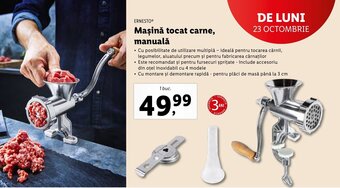 Lidl Maşină tocat carne, manuală Ofertă