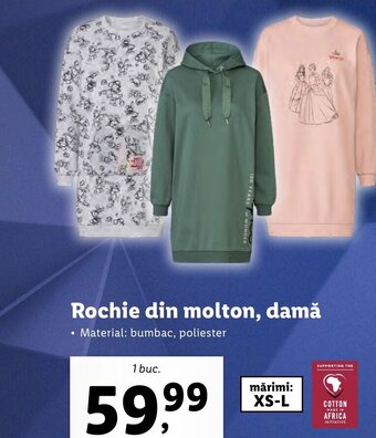 Rochie din molton, damă