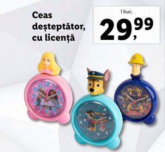 Lidl Ceas deşteptător, cu licenţă Ofertă