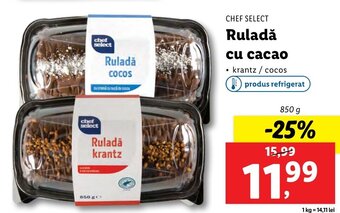 Lidl Ruladă cu cacao Ofertă