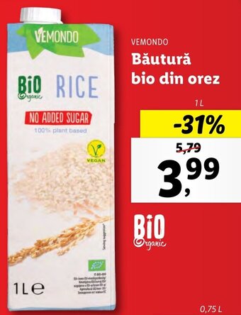 Lidl Băutură bio din orez Ofertă