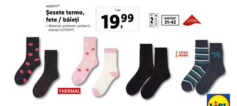 Lidl Şosete termo, fete / băieți Ofertă
