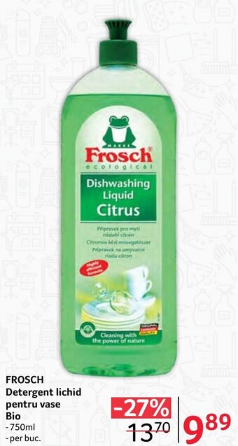 Selgros FROSCH Detergent lichid pentru vase Bio Ofertă