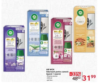 Selgros AIR WICK Odorizant pentru cameră Aparat + rezervă Ofertă