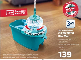 Selgros Set de curațenie CLEAN TWIST Disc Mop Ofertă