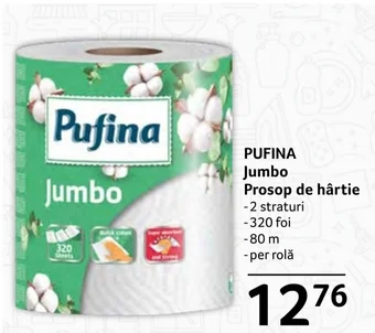 PUFINA Jumbo Prosop de hârtie