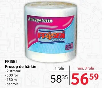 Selgros FRISBI Prosop de hârtie Ofertă