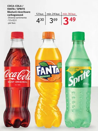 Selgros COCA-COLA / FANTA / SPRITE Băutură răcoritoare carbogazoasă Ofertă