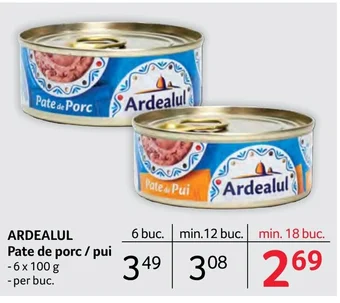 Selgros ARDEALUL Pate de porc / pui Ofertă